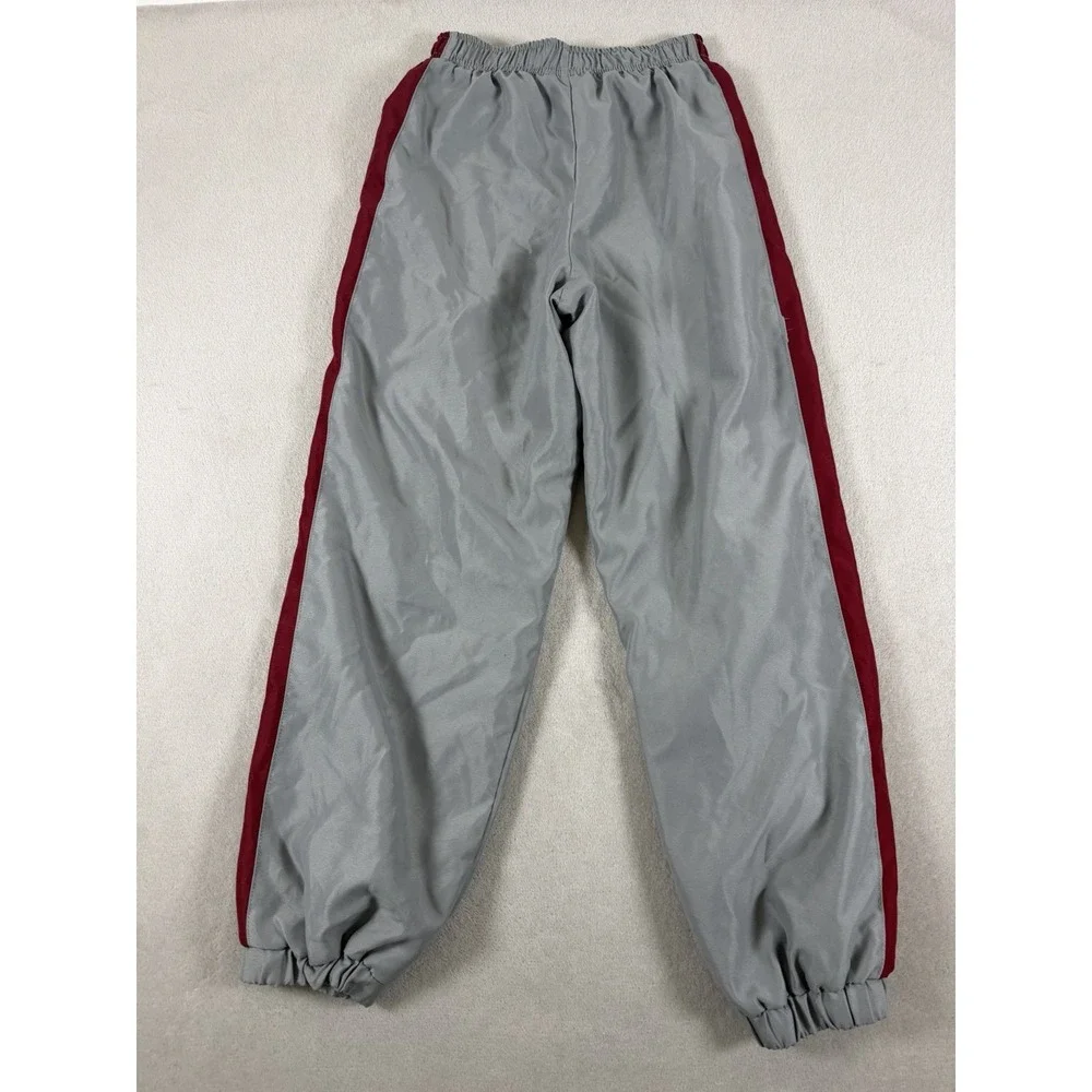 Everlast Boys Gray Maroon Side Stripe Track Pants Size M 10/12 Activewear